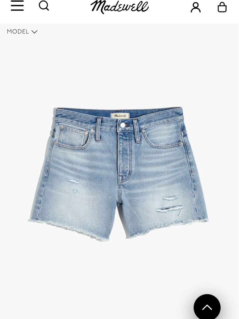 Madewell Relaxed Mid-Length Denim Shorts Jean shorts, FITS LIKE A 25